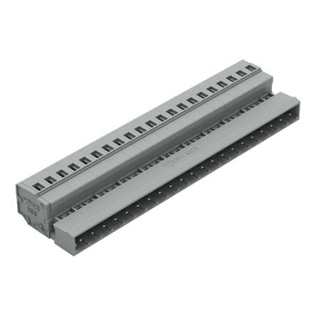 WAGO 231 Series Pluggable Connector, 21-Pole, Male, 21-Way, Snap-In, 15A [231-621]; 278-0991