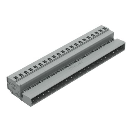 WAGO 231 Series Pluggable Connector, 21-Pole, Male, 21-Way, Snap-In, 12A [231-621/018-000]; 278-0992