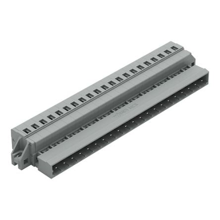 WAGO 231 Series Pluggable Connector, 21-Pole, Male, 21-Way, Feed Through, 12A [231-621/019-000]; 278-0993