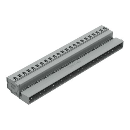 WAGO 231-623 Series Pluggable Connector, 23-Pole, Male, 23-Way, Panel Mount, Snap In Mount, 15A [231-623/018-000]; 278-0999