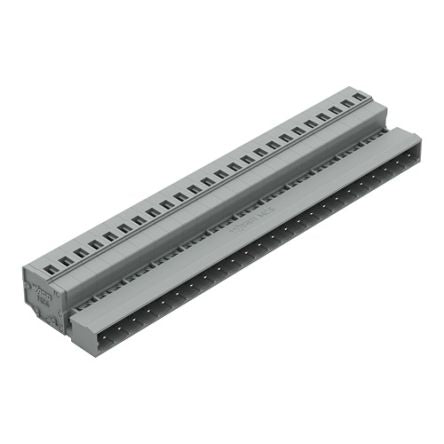 WAGO 231 Series Pluggable Connector, 24-Pole, Male, 24-Way, Snap-In, 15A [231-624]; 278-1001