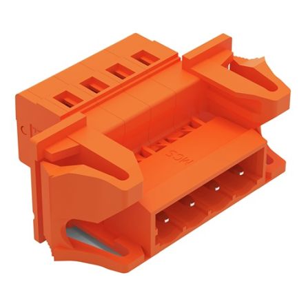 WAGO 231 Series Pluggable Connector, 4-Pole, Male, 4-Way, Snap-In, 12A [231-634/114-000]; 278-1023
