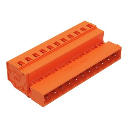WAGO 231 Series Pluggable Connector, 11-Pole, Male, 11-Way, Snap-In, 12A [231-641/018-000]; 278-1063