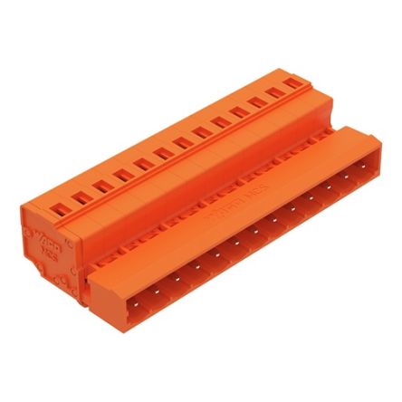 WAGO 231 Series Pluggable Connector, 13-Pole, Male, 13-Way, Snap-In, 12A [231-643/018-000]; 278-1072