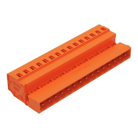 WAGO 231 Series Pluggable Connector, 15-Pole, Male, 15-Way, Snap-In, 12A [231-645/018-000]; 278-1079