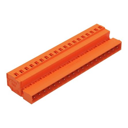 WAGO 231 Series Connector, 19-Pole, Male, 19-Way, Snap-In, 12A [231-649]; 278-1092