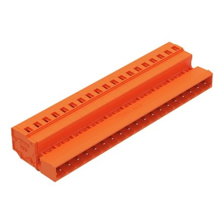WAGO 231 Series Pluggable Connector, 19-Pole, Male, 19-Way, Snap-In, 12A [231-649/018-000]; 278-1093