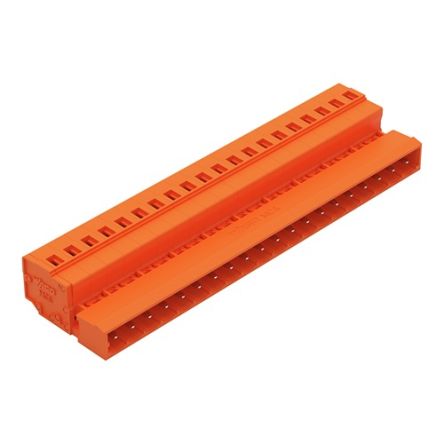 WAGO 231 Series Pluggable Connector, 20-Pole, Male, 20-Way, Snap-In, 12A [231-650]; 278-1095