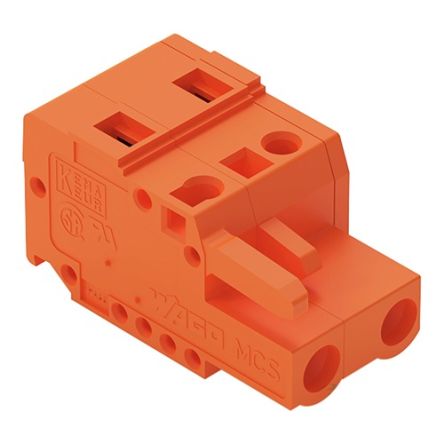 WAGO 231 Series Pluggable Connector, 2-Pole, Female, 2-Way, Free Hanging, 16A [231-702/026-000]; 278-1122