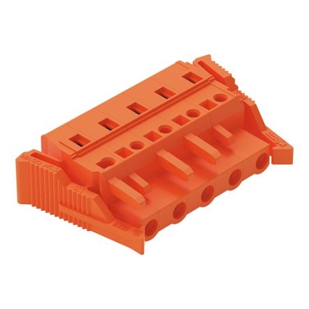WAGO 231 Series Pluggable Connector, 5-Pole, Female, 5-Way, Snap-In, 16A [231-705/037-000]; 278-1138