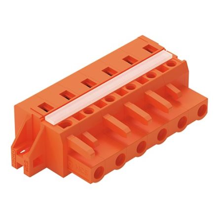 WAGO 231 Series Connector, 6-Pole, Female, 6-Way, Snap-In, 16A [231-706/027-000]; 278-1141