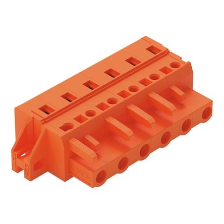 WAGO 231 Series Pluggable Connector, 6-Pole, Female, 6-Way, Panel Mount, 16A [231-706/031-000]; 278-1142