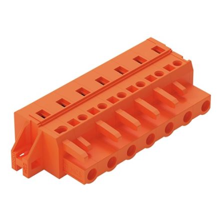 WAGO 231 Series Pluggable Connector, 7-Pole, Female, 7-Way, Snap-In, 16A [231-707/031-000]; 278-1147