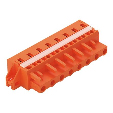 WAGO 231 Series Pluggable Connector, 8-Pole, Female, 8-Way, Panel Mount, 16A [231-708/027-000]; 278-1152