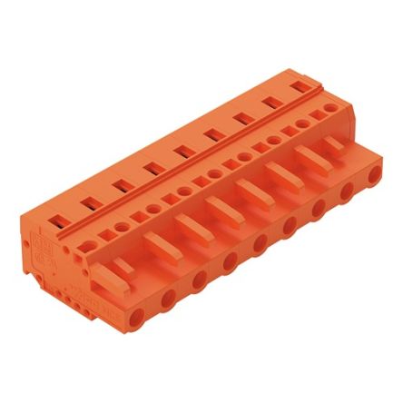 WAGO 231 Series Connector, 9-Pole, Female, 9-Way, Snap-In, 16A [231-709/026-000]; 278-1157