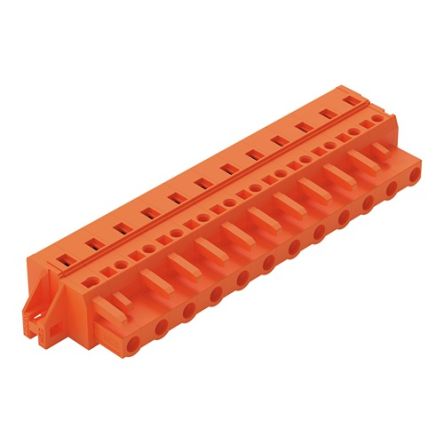 WAGO 231 Series Connector, 12-Pole, Female, 12-Way, Snap-In, 16A [231-712/031-000]; 278-1175