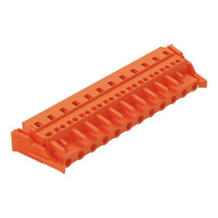 WAGO 231 Series Pluggable Connector, 12-Pole, Female, 12-Way, Vertical/Horizontal Mount, 16A [231-712/037-000]; 278-1176