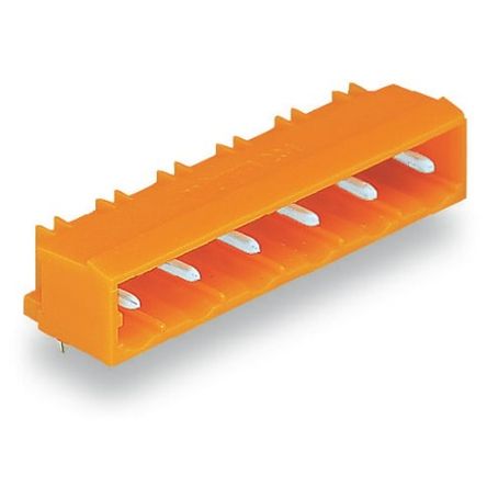 WAGO 231 Series Angled PCB PCB Header, 9 Contact(s), 7.62 mm Pitch, 1 Row(s), Shrouded [231-969/001-000]; 278-1219