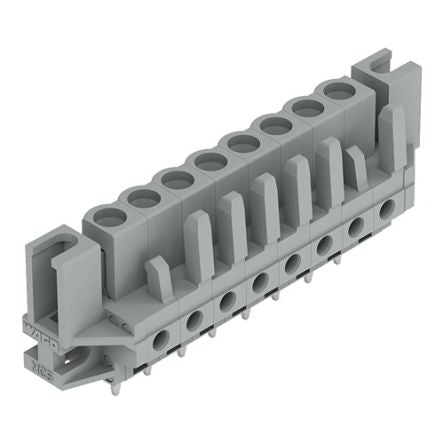 WAGO 232 Series Straight PCB Mount PCB Header, 8-Contact, 1-Row, 5mm Pitch, Solder Termination [232-138/047-000]; 278-1269