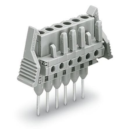 WAGO 232 Series Straight Rail Mount PCB Connector, 9-Contact, 1-Row, 5mm Pitch, Solder Termination [232-139/005-000/039-000]; 278-1272
