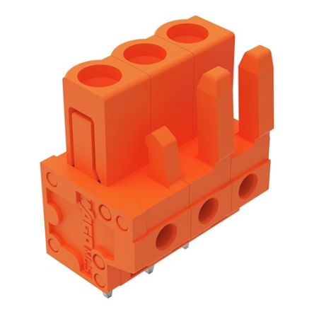 WAGO 232 Series Straight PCB Mount PCB Header, 3-Contact, 1-Row, 5.08mm Pitch, Solder, Through Hole Termination [232-163]; 278-1301