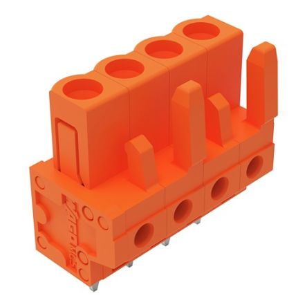 WAGO 232 Series Straight PCB Mount PCB Header, 4-Contact, 1-Row, 5.08mm Pitch, Solder, Through Hole Termination [232-164]; 278-1302