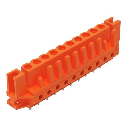 WAGO 232 Series Straight PCB Mount PCB Header, 10-Contact, 1-Row, 5.08mm Pitch, Solder Termination [232-170/047-000]; 278-1309