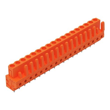 WAGO 232 Series Straight PCB Mount PCB Header, 18-Contact, 1-Row, 5.08mm Pitch, Solder Termination [232-178]; 278-1318