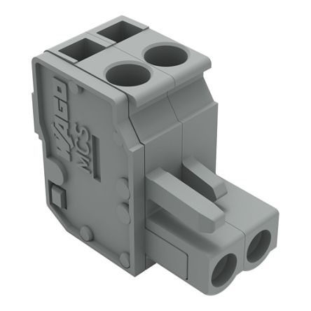 WAGO 232 Series Pluggable Connector, 2-Pole, Female, 2-Way, Snap-In, 14A [232-202/026-000]; 278-1325