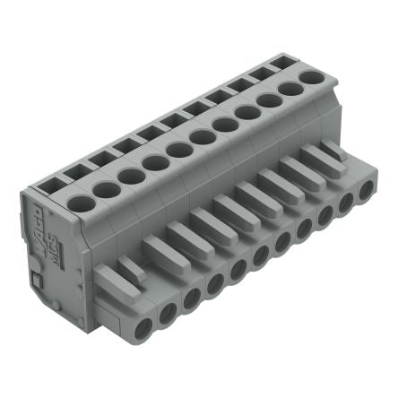 WAGO 232 Series Pluggable Connector, 11-Pole, Female, 11-Way, Snap-In, 14A [232-211/026-000]; 278-1336