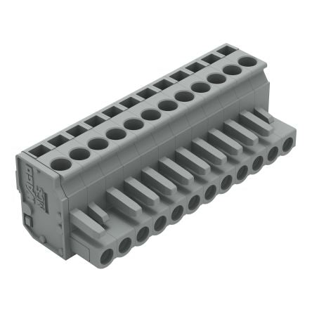 WAGO 232 Series Connector, 12-Pole, Female, 12-Way, Snap-In, 14A [232-212/026-000]; 278-1337