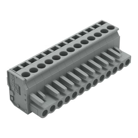 WAGO 232 Series Pluggable Connector, 13-Pole, Female, 13-Way, Plug-In, 15A [232-213/026-000]; 278-1338