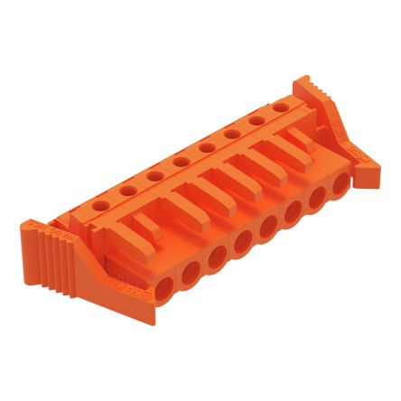 WAGO 232 Series Angled PCB Mount PCB Header, 8-Contact, 1-Row, 5.08mm Pitch, Solder Termination [232-268/039-000]; 278-1410