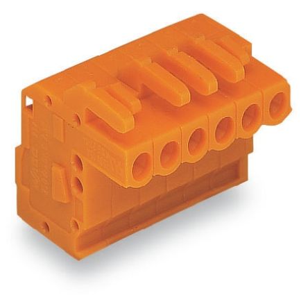 WAGO 232 Series Pluggable Connector, 10-Pole, Female, 10-Way, Snap-In, 14A [232-310/026-000]; 278-1434