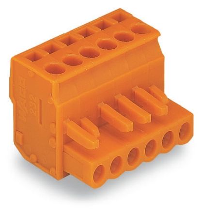 WAGO 232 Series Pluggable Connector, 17-Pole, Female, 17-Way, Snap-In, 14A [232-417/026-000]; 278-1475