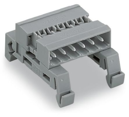 WAGO, 5mm Pitch, 232, 17 Way, Horizontal, Pluggable Terminal Block, Pin Header, DIN Rail Mount, Pin Termination, [232-517/007-000]; 278-1499