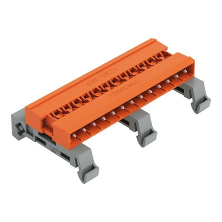 WAGO MCS-MIDI Classic Series Straight Rail Pin Header, 13 Contact(s), 5.08 mm Pitch, 1 Row(s), Shrouded [232-543/007-000]; 278-1520