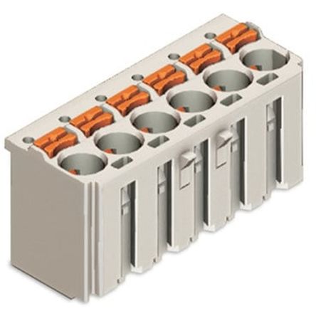 WAGO 2092 Series Pluggable Connector, 2-Pole, Female, 2-Way, Snap-In, 16A [2092-1122]; 278-1681