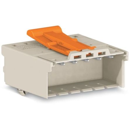 WAGO 2092 Series Pluggable Connector, 6-Pole, Male, 6-Way, Snap-In, 16A [2092-1526/020-000]; 278-1775