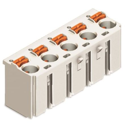 WAGO 2092 Series Pluggable Connector, 5-Pole, Female, 5-Way, Snap-In, 16A [2092-3125]; 278-1799