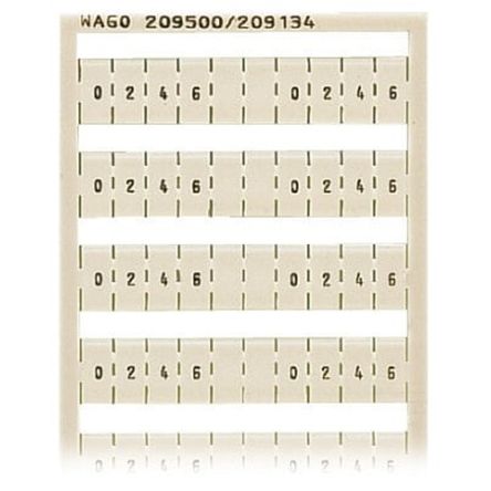 WAGO, 209 Marker Card for use with  for use with Terminal Blocks [209-500/209-134]; 278-1895
