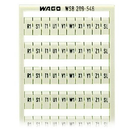 WAGO, 209 Marker Card for use with  for use with Terminal Blocks [209-546]; 278-1954