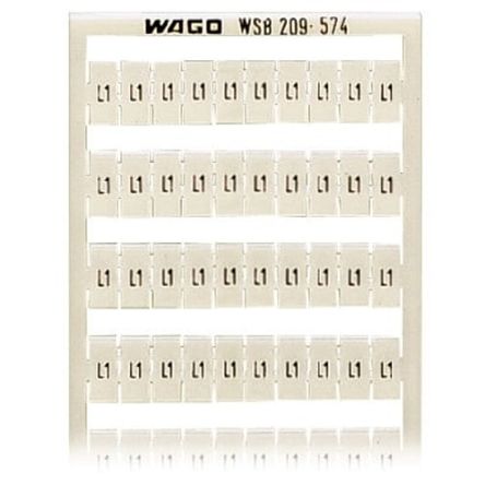 WAGO, 209 Marker Card for use with  for use with Terminal Blocks [209-574]; 278-1980