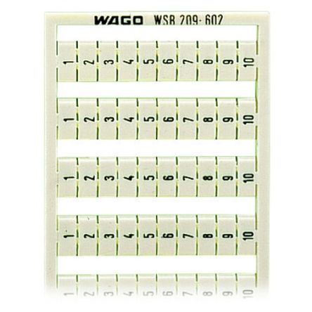WAGO, 209 Marker Card [209-602]; 278-1995