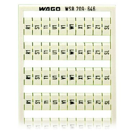 WAGO, 209 Marker Card for use with  for use with Terminal Blocks [209-646]; 278-2043