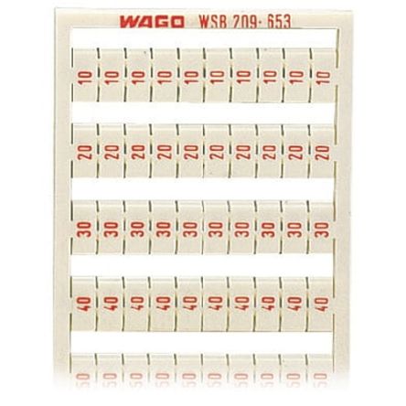 WAGO, 209 Marker Strip for use with  for use with Terminal Blocks [209-653]; 278-2049