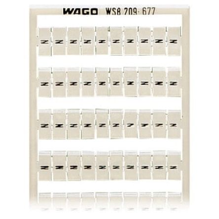 WAGO, 209 Marker Strip for use with  for use with Terminal Blocks [209-677]; 278-2073