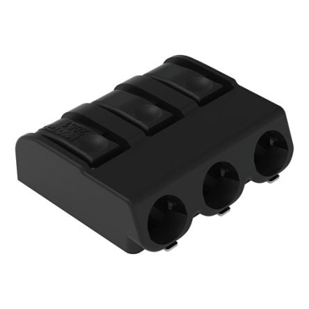 WAGO 2061 Series PCB Terminal Block, 3-Contact, 6mm Pitch, PCB Mount, 1-Row, Cage Clamp Termination [2061-623/998-404]; 278-2513