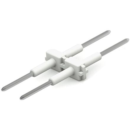 WAGO 2061 Series Board-To-Board Link, 2-Pole, Male to Male, 2-Way, Push-In, 9A [2061-902/034-000]; 278-2517