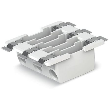 WAGO 2070 Series PCB Terminal Block, 3-Contact, 6.5mm Pitch, Surface Mount, 1-Row, Push-In Cage Clamp Termination [2070-453/998-406]; 278-2534